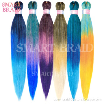 SmartBraid 3 Tone 26 Inch Wholesale Large Packs Yaki Braid Synthetic Hair Easy Braid Extension Colored for African Hair Braid
